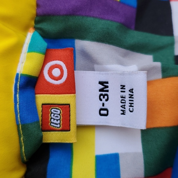 Lego Play Target Colorblock Baby Jacket Vest 0-3 Months Red Yellow Blue Puffer - Picture 7 of 8